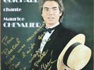 DANIEL GUICHARD CHANTE MAURICE CHEVALIER RARE 33T 1982 Dédicacé à PASCAL SEVRAN
