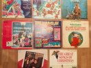 8 vintage Christmas vinyl records LP albums holidays Dickens Frosty Rudolph