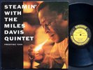 MILES DAVIS Steamin' LP PRESTIGE 7200 RVG MONO John Coltrane Red Garland CLEAN