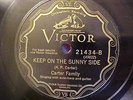 Carter Family - River Of Jordan + Keep On The Sunny Side  - Victor 21434