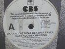 DARRYL COTTON /HEATHER FAVELL Baby Your Changing PROMO 45 CBS AUSTRALIA  ZOOT