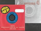 45t juke box  promo PHILIPS FRANCE 6837 821 JOHNNY HALLYDAY l'amour violent 1983