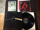 PINK FLOYD LP DARK SIDE OF THE MOON POSTER & STICKERS 1ST HARVEST LABEL PROG
