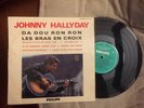 DISQUE VINYL 33 T 25 CM JOHNNY HALLYDAY DA DOU RON RON N°5