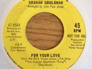 Graham Gouldman For Your Love 45 Rpm John Paul Jones Led Zeppelin VG+ PROMO