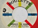 LOU MONTE Dominick the Donkey / Christmas Our House ROULETTE orig. 1960 45 HEAR