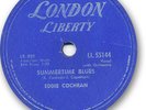 Super Rare 1959 EDDIE COCHRAN Rock'N Roll 78 RPM Record. Summertime Blues