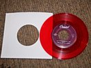 RED VINYL 45 RECORD PAUL McCARTNEY WONDERFUL CHRISTMASTIME B/W RUDOLPH.....