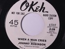JOHNNY ROBINSON: When A Man Cries / Poor Man 45 (dj) Soul