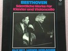 ELLY NEY & HOELSCHER Beethoven Complete ORIG Telefunken stereo GER-1970s 3-LP NM