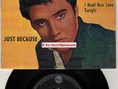 ? EP 1959 Elvis Presley JUST BECAUSE EPA 9656 s5 TRI BLACK DOT SLEEVE 1st ED NM?