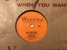 JOHNNY AND  HURRICANES RED RIVER ROCK  BUCKEYE WARWICK 78 RPM CANADA ONLY 1959