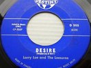 LARRY LEE and the LEESURES rare BLUE label DESTINY 45 DESIRE b/w KENTUCKY PC101