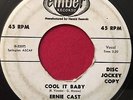ERNIE CAST   COOL IT BABY / BETTY   RARE R&B ROCKER DJ PROMO 45   EMBER 1033