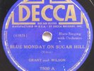 GRANT and WILSON Blue Monday On Sugar Hill DECCA 7500 Coot & Kid 1938 Blues 78