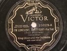 JAZZ KING OLIVER I'm Lonesome, Sweetheart / I Can't Stop Loving You VICTOR 23029