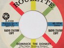 LOU MONTE Dominick the Donkey / Christmas Our House ROULETTE orig. 1960 45 HEAR