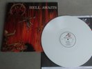 SLAYER - HELL AWAITS (EXCELLENT COPY - WHITE VINYL - FOLD-OUT POSTER - ONLY 500)