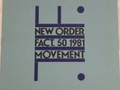 NEW ORDER MOVEMENT Original 1981 Vinyl LP FACT50 Mint Condition.