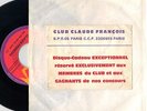 CLAUDE FRANCOIS - 45T INEDIT CLUB CF 1971 - BYE BYE PETITE JULIE