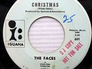 FACES rare white doo-wop VG++ IGUANA 45 CHRISTMAS / NEW YEAR'S RESOLUTION pc178