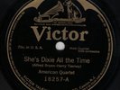 American Quartet / Billy Murray   Victor 18257   E 1917 78   She's Dixie *LISTEN