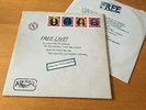 FREE - LIVE   - 1971 LP A1/B1 FIRST PRESS,PINK RIM,ENVELOPE SLEEVE & INNER VG+