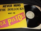 SEX PISTOLS Never Mind The Bollocks... LP vinyl VIRGIN Italy 1985 Grey labels