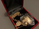 lana del rey gold heart necklace