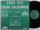 FORD NIX/FRANK BUCHANNAN Sing And Play Folk Songs & Bluegrass FORTUNE LP VG++/+