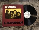 THE DOORS LA WOMAN DIE CUT COVER CELLOPHANE PSYCH ELEKTRA WHITE LABEL PROMO LP