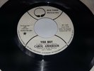 CAROL ANDERSON Holding On / You Boy 1972 SOUL PROMO 45 Big Tree Records BT 135