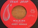 Jerry Arnold -Walking- Teen Popcorn Rocker 45 on Tear Drop - Hear