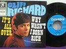 CLIFF RICHARD Its All Over 45 GERMAN Picture Sleeve 7 NM   Shadows
