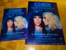 2019 2x German GIGA XXL (120cm) Tour Promo Poster CHER Dancing Queen MINT
