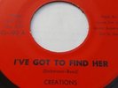 ORIGINAL NORTHERN SOUL - CREATIONS - I'VE GOT TO FIND HER - GLOBE RECORDS