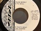 Frank Beverly & The Butlers 