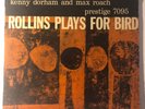 SONNY ROLLINS Rollins Plays for Bird on Prestige Mono DG W 50th Jazz LP