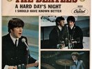 THE BEATLES A HARD DAYS NIGHT CAPITOL WEST COAST 45 & PICTURE SLEEVE