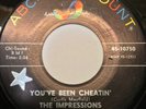 The Impressions - You've Been Cheatin'  -  Northern Soul  Wigan Casino  cheating