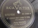 Patsy Montana - 78rpm single 10-inch – RCA Victor #20-2686 If I Could Only Learn