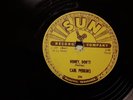 CARL PERKINS..BLUE SUEDE SHIOES B/W HONEY DON'T 78 SUN RECORD 1956 #234