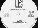 Queen, Body Language, NEW/MINT RARE U.S. PROMO 12 inch vinyl single