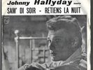 45 t  label bleu 1962  ITALIE italy  JOHNNY HALLYDAY 372 946  film la parigine