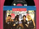 GUNS N ROSES WELCOME TO THE JUNGLE PICTURE SLEEVE METAL ROCK 45 RPM RECORD