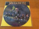MEGADETH - RUST IN PEACE - 1990 PICTURE DISC LP WITH SIGNATURES ON PVC SLEEVE