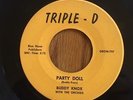 RARE  ROCKABILLY 45 BUDDY KNOX / JIMMY BOWEN PARTY DOLL ON TRIPLE – D