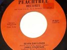 JAMES FOUNTAIN - Seven Day Lover - US 45 - PEACHTREE - NORTHERN SOUL - 70's ri