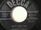 VG+ Rare Blues 45 Lightning Hopkins Happy New Year on Decca