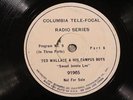 JAZZ TED WALLACE CAMPUS BOYS Sweet Jennie Lee COLUMBIA TELE-FOCAL 91965 HEAR